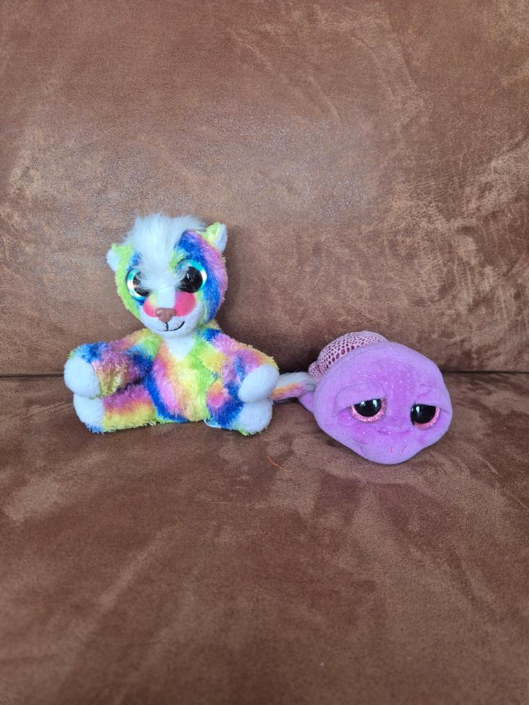 Ty Beanie Boos Skunk en Schildpad Knuffels, Overige typen, Ophalen of Verzenden, Meerkleurig, Klein (minder dan 20 cm)