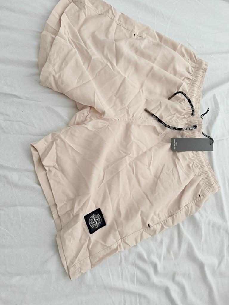 Stone island heren zwemshort, Ophalen, Maat 56/58 (XL), Wit, Zwemshort