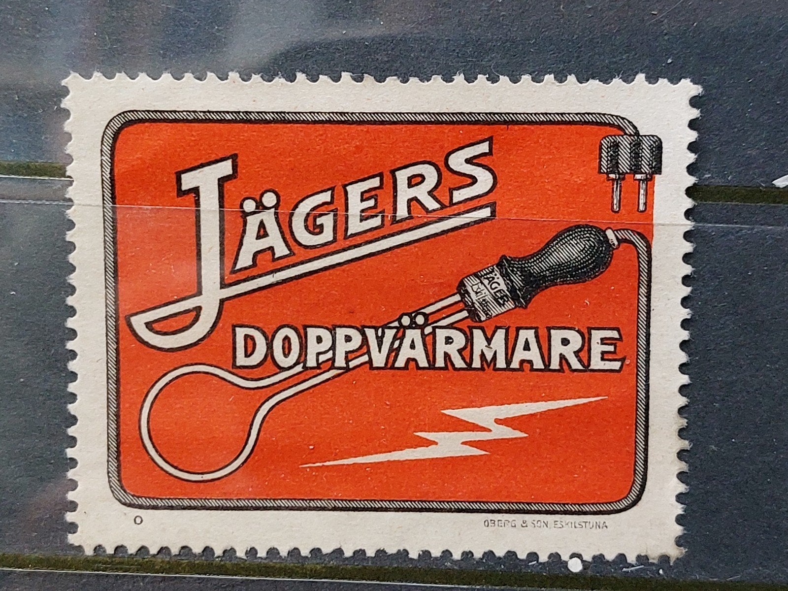 Zweden Cinderella sluitzegel Jägers Dompelverwarmers, Postzegels en Munten, Ophalen of Verzenden, Zweden, Postfris