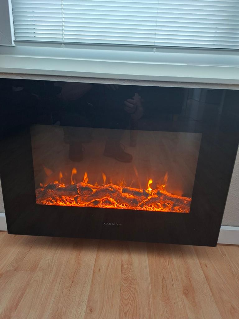 Electrische wandhaatd, Huis en Inrichting, Haarden, Ophalen, Zo goed als nieuw, Vrijstaande haard, Elektrische haard