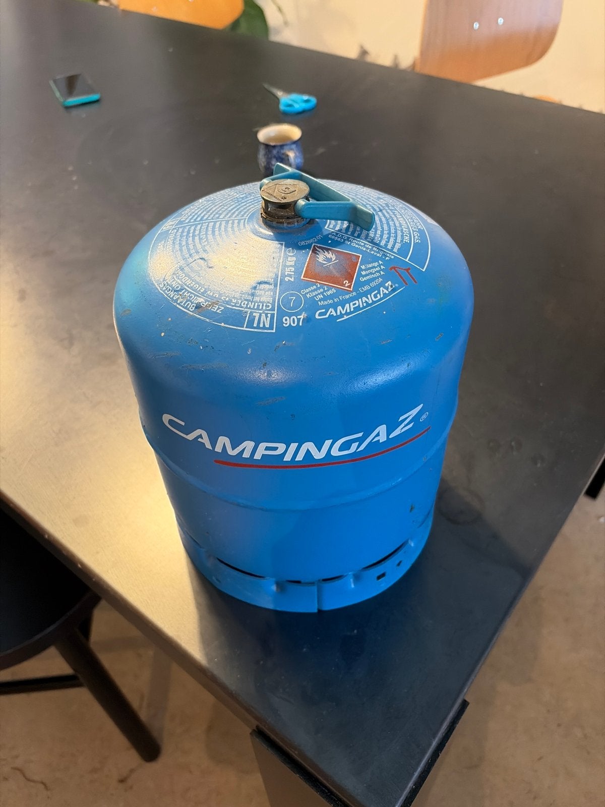 Campingaz gasfles 907 - Leeg, Caravans en Kamperen, Kampeeraccessoires, Ophalen, Gebruikt