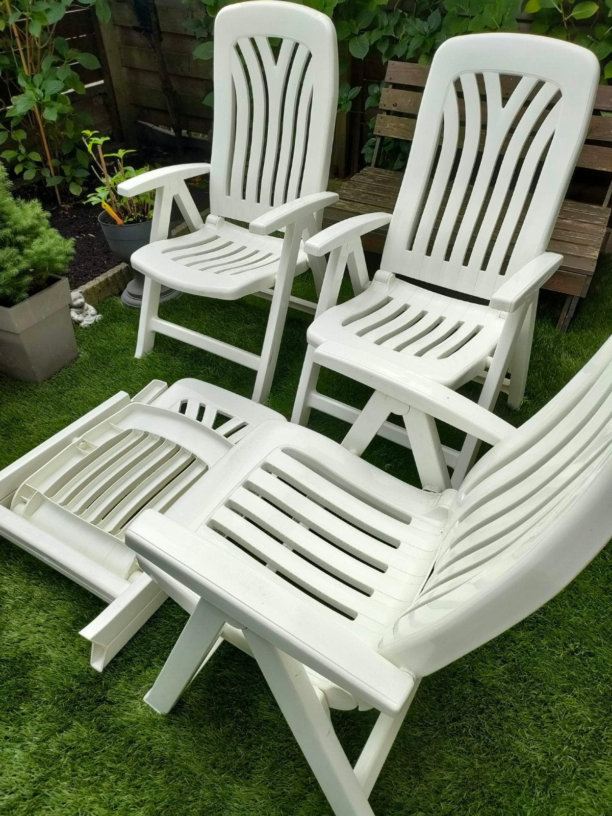 tuinstoelen 4x, Tuin en Terras, Ophalen of Verzenden, Zo goed als nieuw, Kunststof