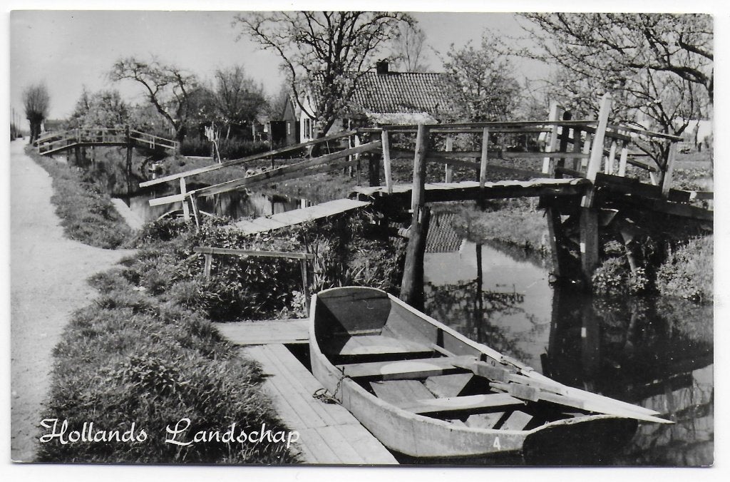 Hollands Landschap Gelopen Ansichtkaart ( B7447 ), Ophalen of Verzenden, 1960 tot 1980, Gelopen