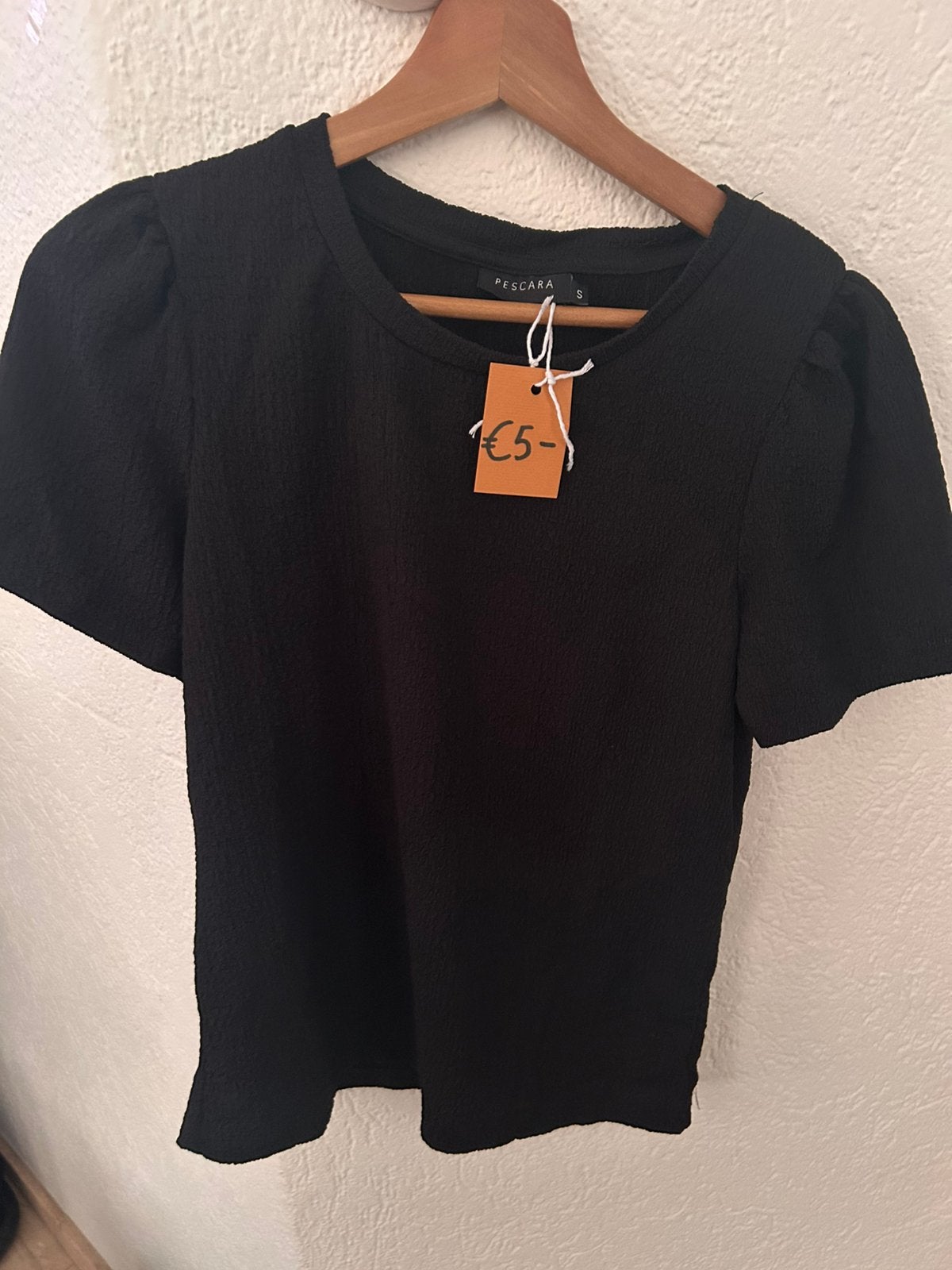 Zwart shirt van Pescara, Ophalen of Verzenden, Zo goed als nieuw, Zwart