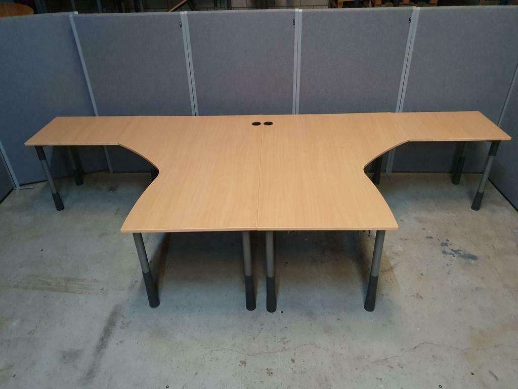 50x Kinnarps hoekbureau ( diverse maten ) hoogte instelbaar, Huis en Inrichting, Bureaus, Info@kinnarps.nl, Hoekbureau, In hoogte verstelbaar
