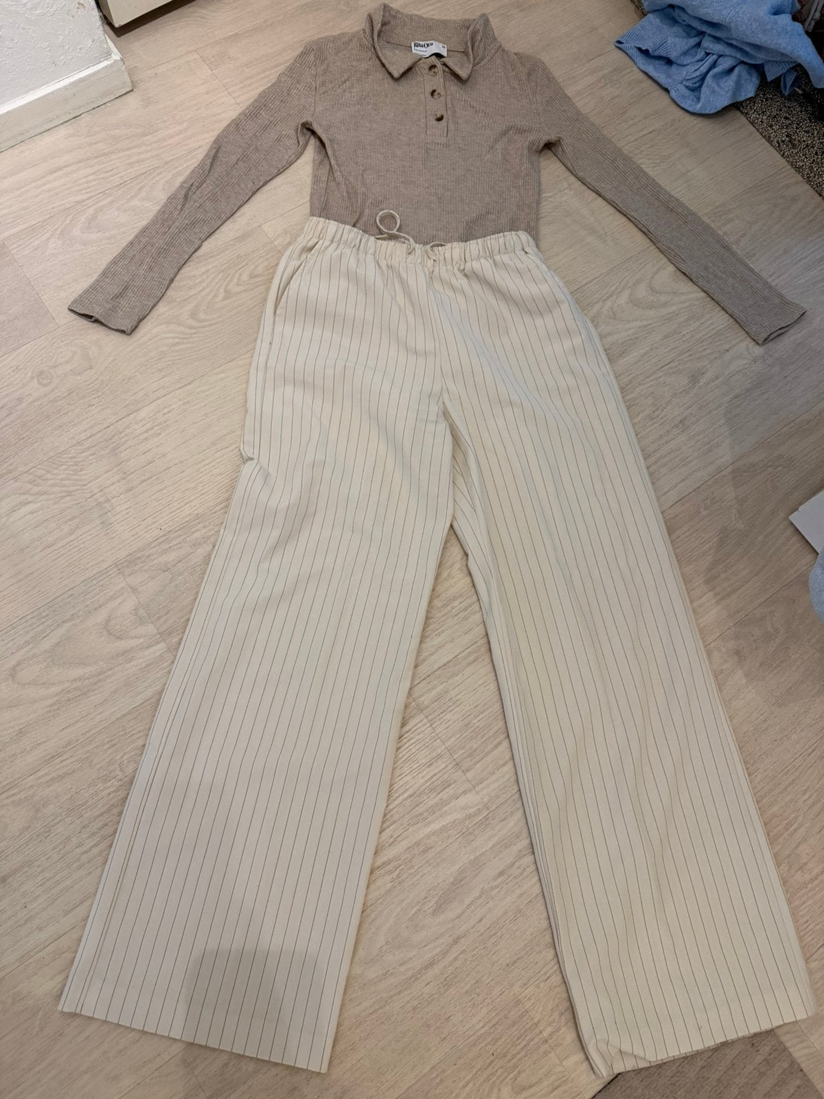 Pantalon en top, Zwart, Ophalen of Verzenden, Zo goed als nieuw, Maat 36 (S)