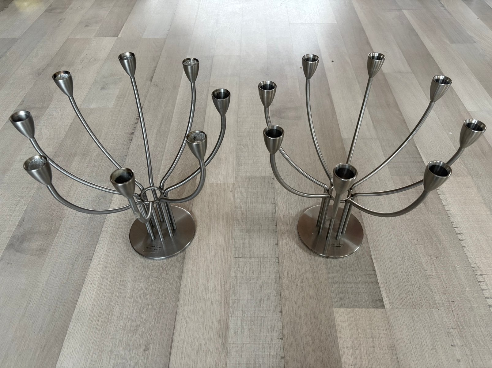 Set vintage kandelaars IKEA Stockholm, Huis en Inrichting, Woonaccessoires | Kandelaars en Kaarsen, Ophalen of Verzenden, Gebruikt