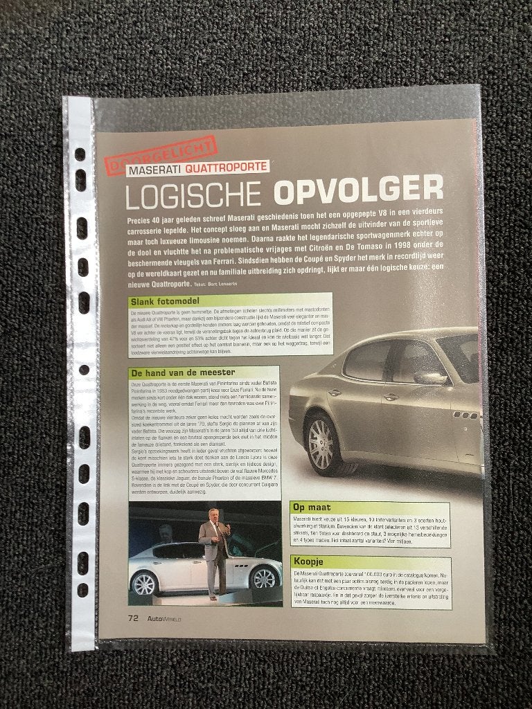Artikel Maserati Quattroporte, Ophalen of Verzenden, Zo goed als nieuw, Overige merken