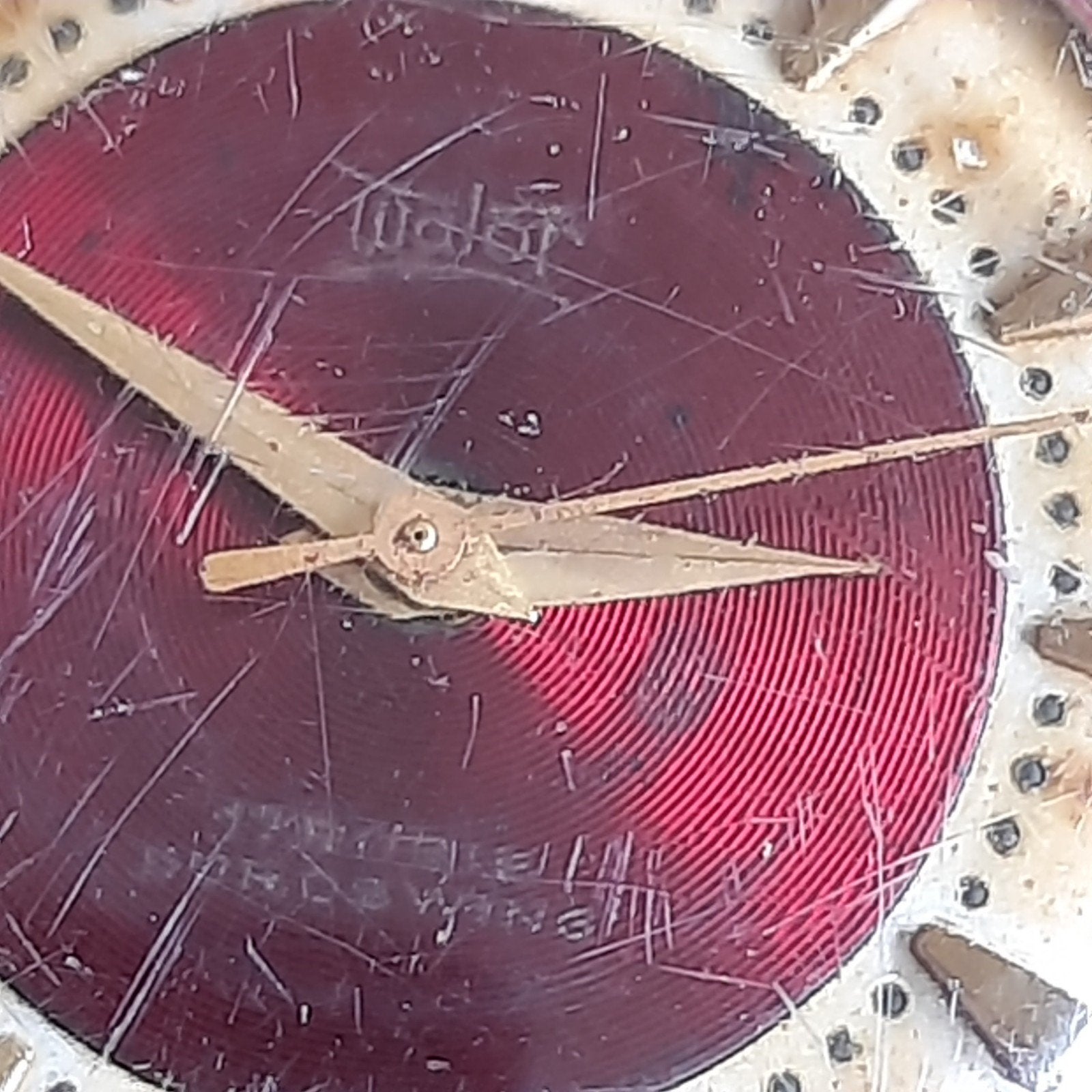 WATOR 17 JEWELS DUROSWING Mechanisch Horloge, Verzenden, Gebruikt, Leer, Overige merken