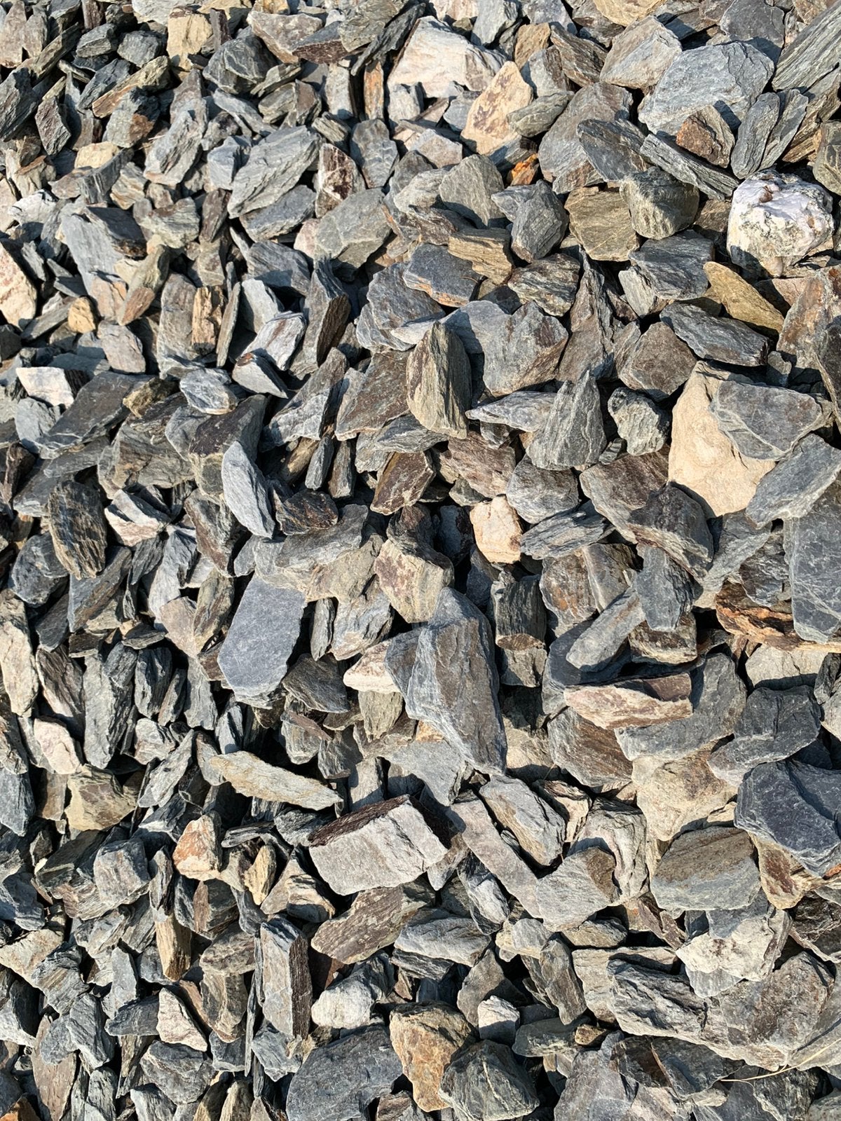 Slate bont kiezel split grind natuursteen steentjes