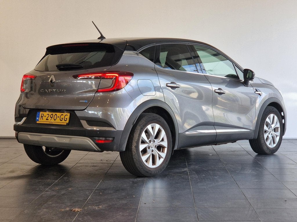 Renault Captur 1.6 E-Tech Hybrid 145 Intens | NAVIGATIE | AC, Auto's, Gebruikt, Leder en Stof, Origineel Nederlands, Hybride Elektrisch/Benzine