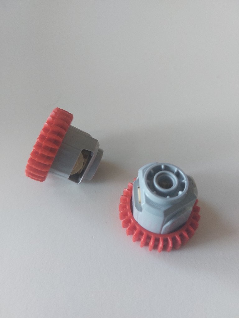 2 technic Lego tandwiel differentieel en behuizing, Lego, Ophalen of Verzenden, Zo goed als nieuw, Technic