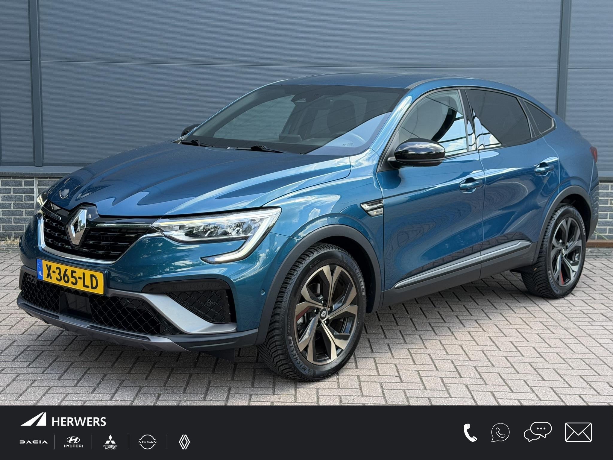 Renault Arkana 1.6 E-Tech Full Hybrid 145 R.S. Line / Elektr, Auto's, Renault, Arkana, Gebruikt, Euro 6, Blauw