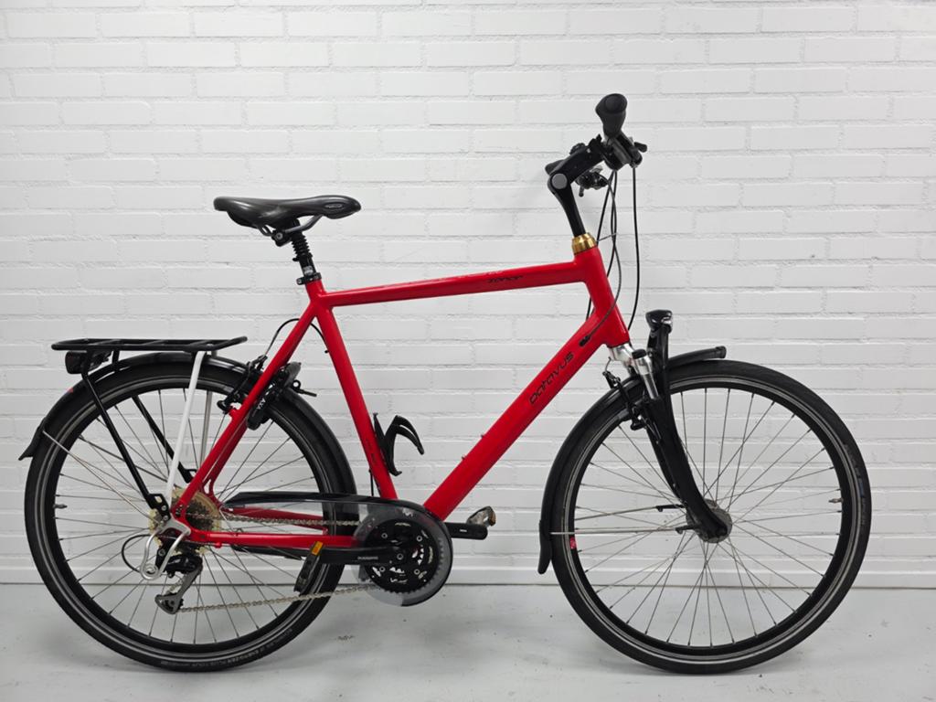 Batavus Zonar 61 cm 3x9 Shimano hybride herenfiets rijklaar, Ophalen, Gebruikt, Velgrem, Overige typen
