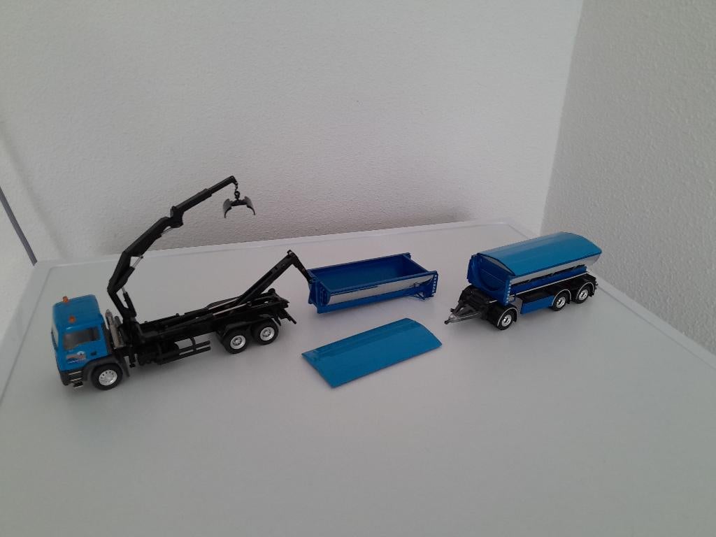 M.a.n. Loon - op - Zand motorwagen met aanhanger bakken ., Verzenden, Nieuw, Bus of Vrachtwagen, Overige merken