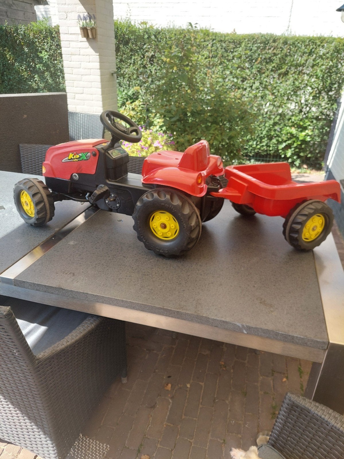 Rolly Toys Rolly Kid-X traptractor met aanhanger, Ophalen, Zo goed als nieuw, Overige merken, Met kar of aanhanger