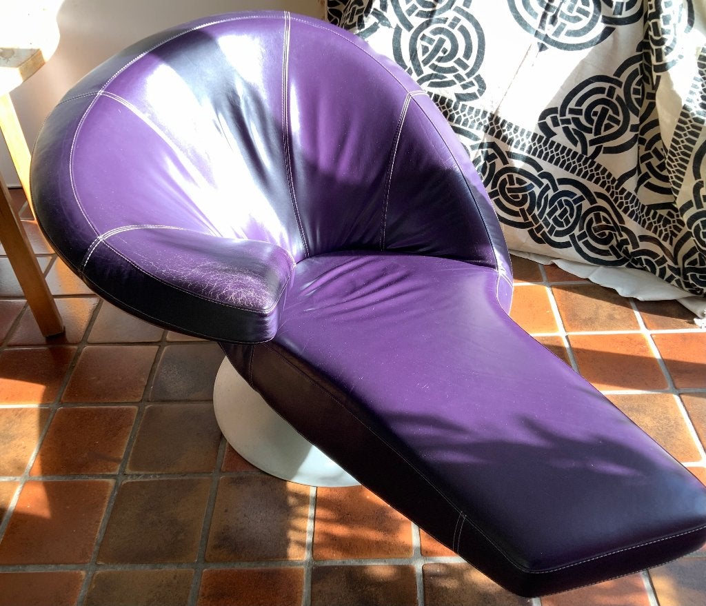 Leolux Parabolica design-draaifauteuil, Gebruikt, Design, Ophalen of Verzenden, 100 tot 125 cm
