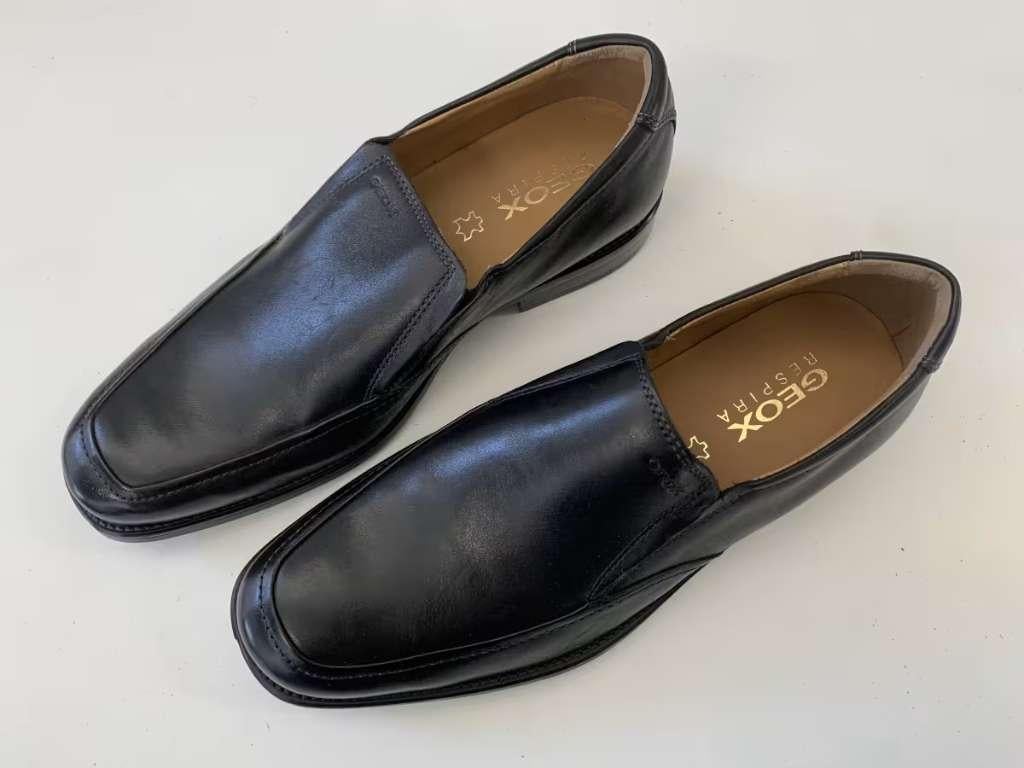 Geox Herenschoenen leergevoerd Maat 39 NIEUW in doos, Zwart, Nieuw, Ophalen of Verzenden, Geox