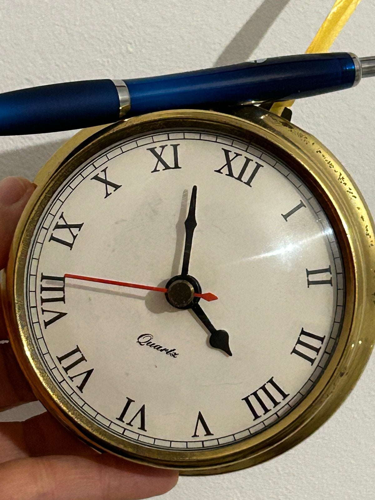 Vintage Quartz Klok Romeinse Cijfers, Verzenden