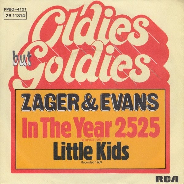 Zager & Evans - In The Year 2525 (ps) 7", Verzenden, Zo goed als nieuw, 7 inch, Pop