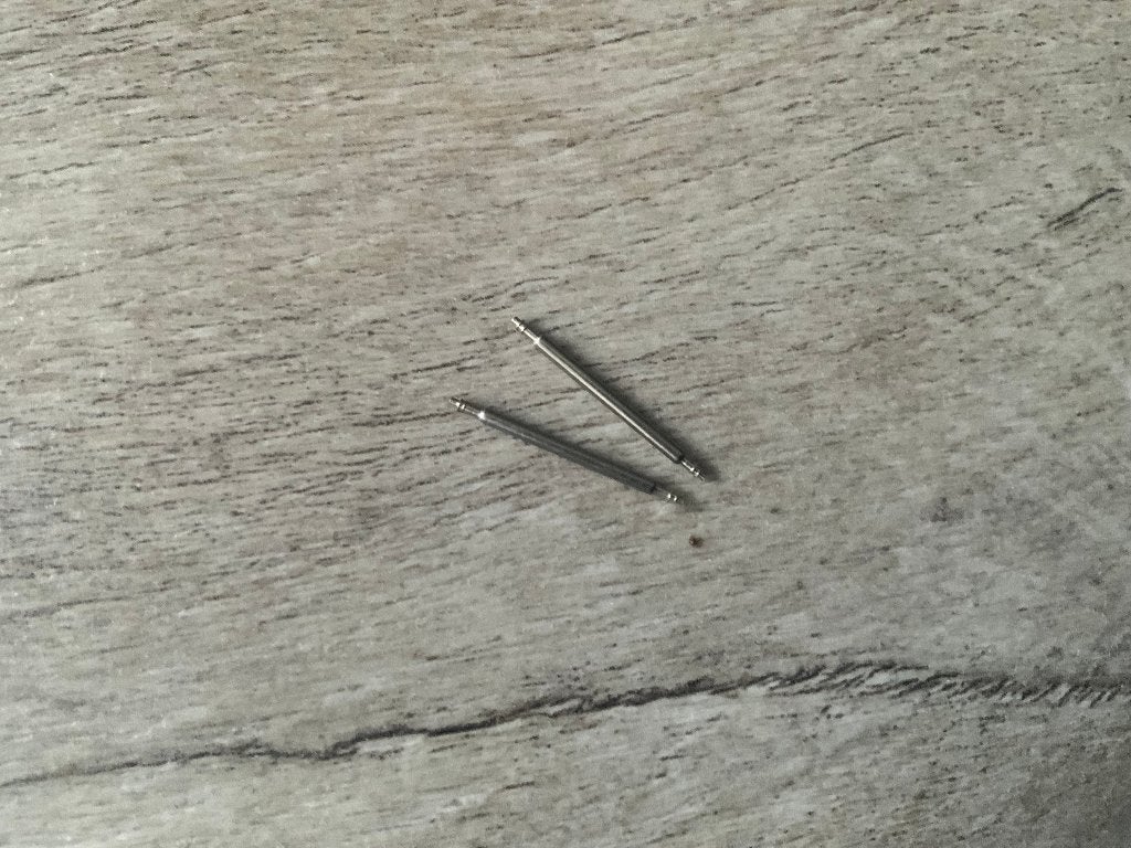 Horlogeband 24mm 22 20 18 mm veerpennetjes Springbars, Ophalen of Verzenden, Nieuw, Zwart, Android