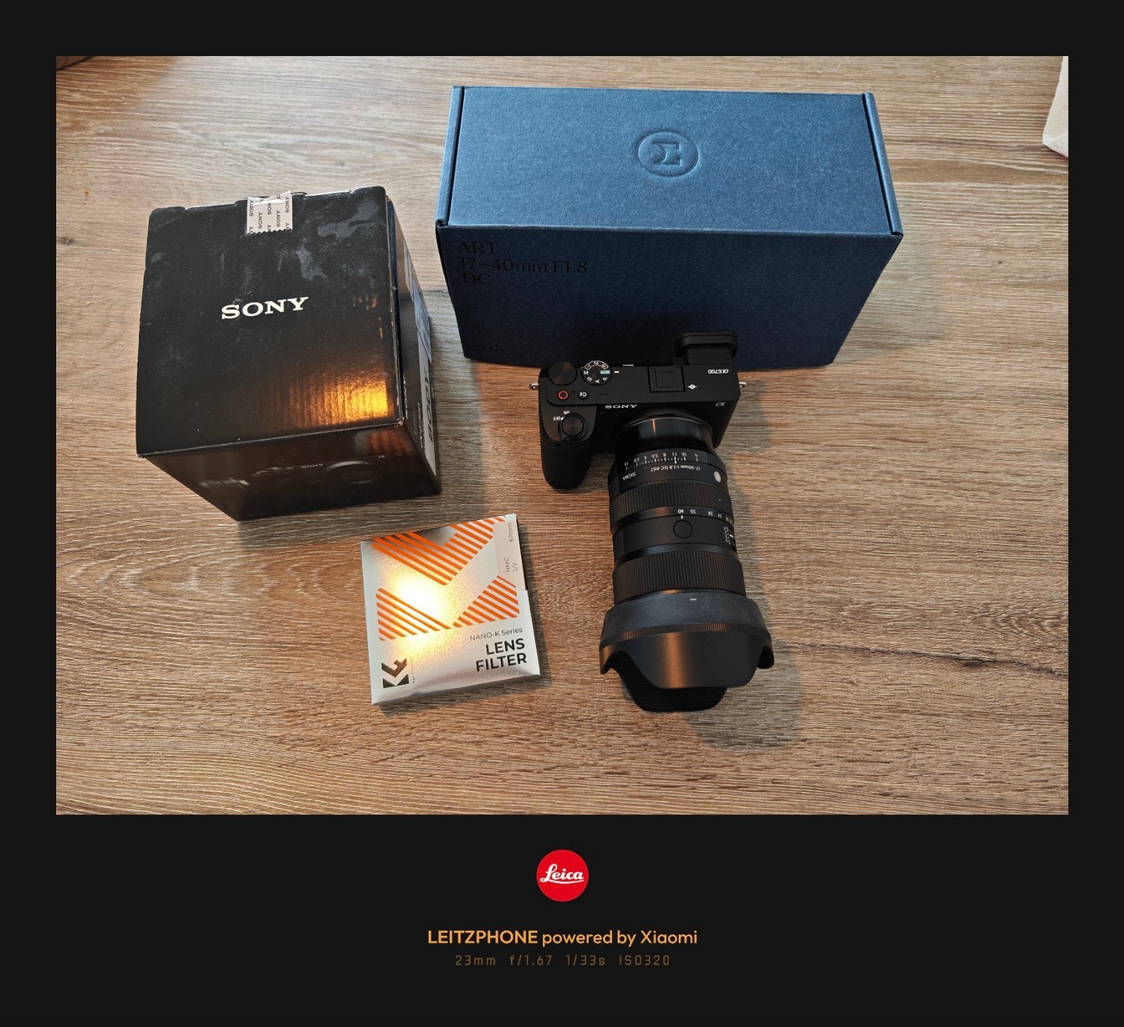 ZGAN SONY A6700 + SIGMA 17-40MM F 1.8 ART LENS EN +++, 20x of meer, Ophalen of Verzenden, Zo goed als nieuw, Sony