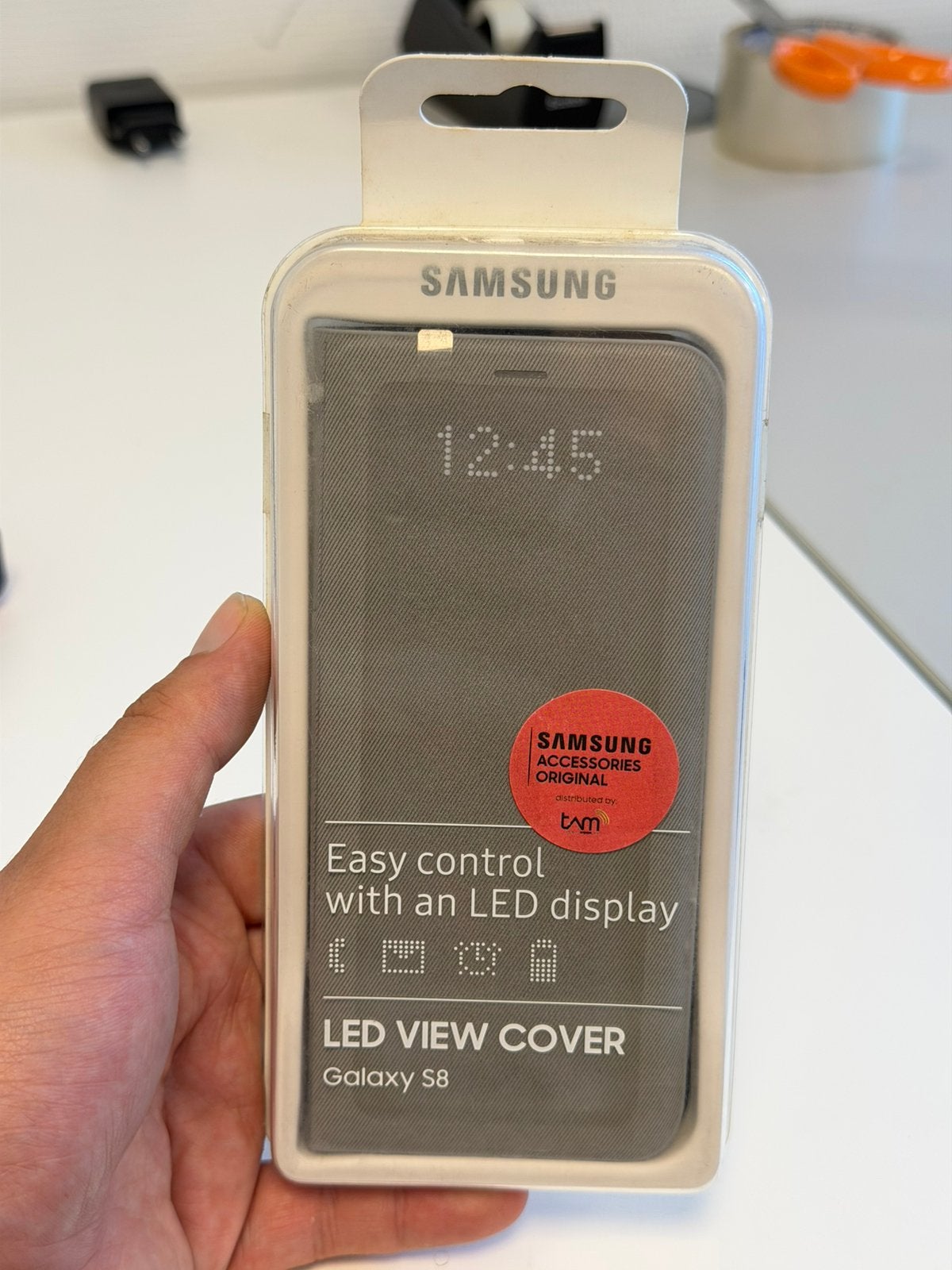Originele Samsung LED View Cover Galaxy S8 Grijs Nieuw hoes, Overige modellen, Nieuw, Ophalen of Verzenden, H