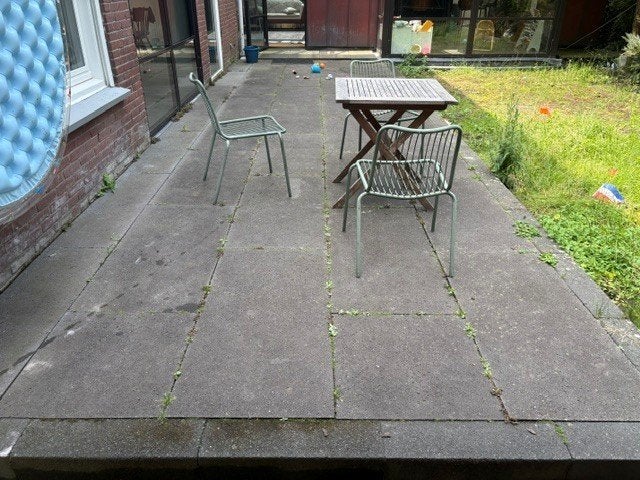 Terrastegels grijs - 80m2, Ophalen, Gebruikt, 10 m² of meer, Beton