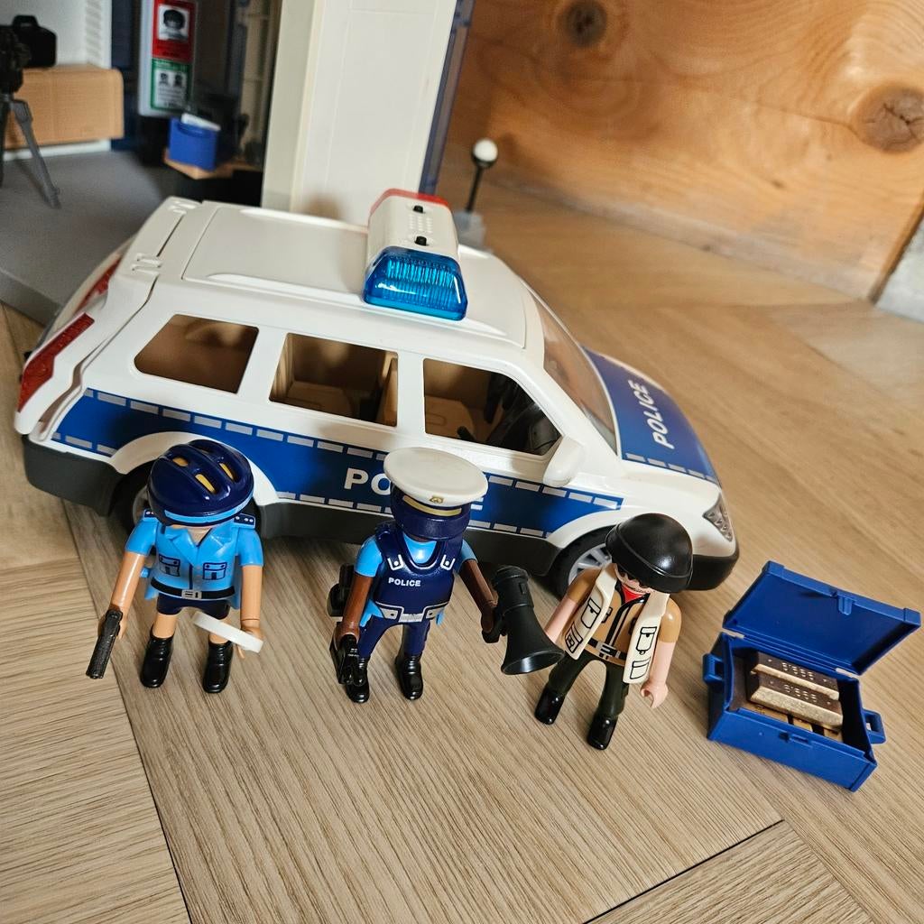 Playmobil Politie Set met Auto en Figuren, Ophalen of Verzenden, Gebruikt, Complete set