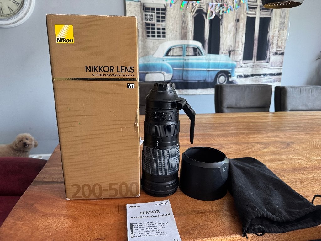 Nikon AF-S 200-500 VR 5.6 ED, Audio, Tv en Foto, Fotografie | Lenzen en Objectieven, Ophalen, Zo goed als nieuw, Telelens, Zoom