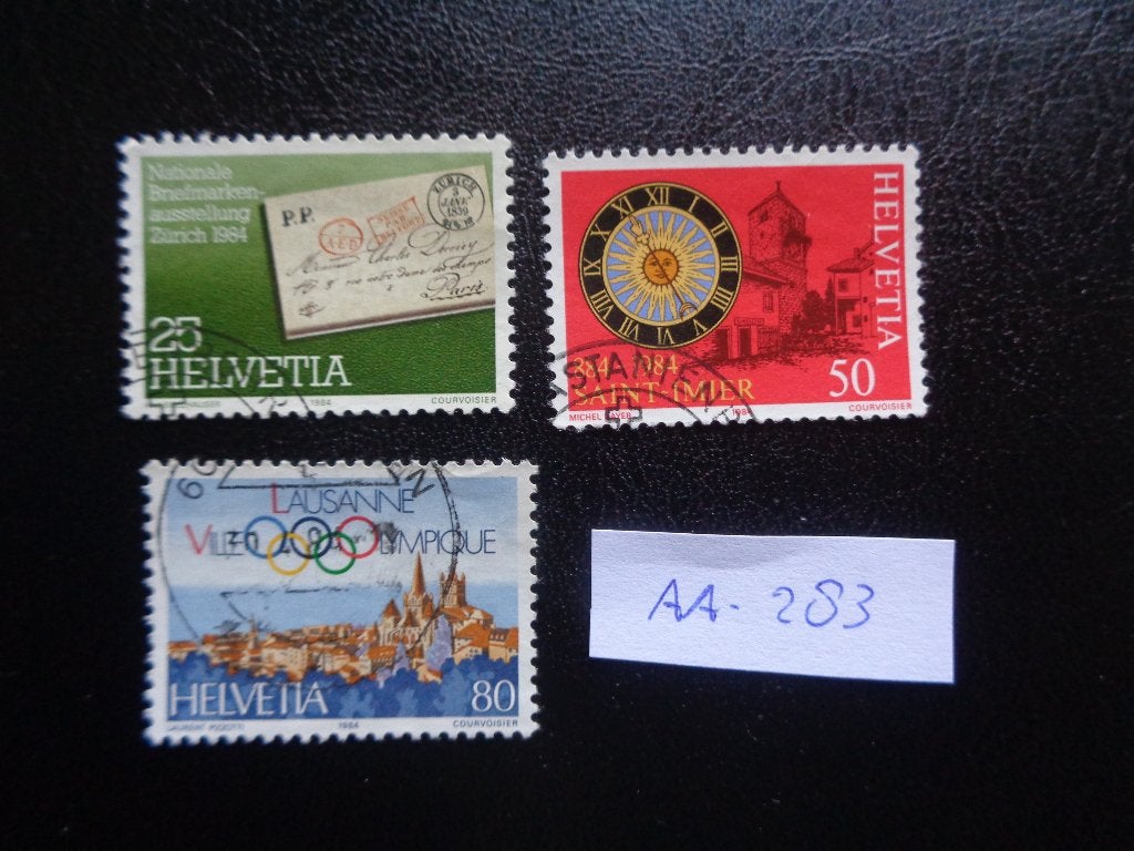 zwitserland - jaargebeurtenissen 1984 (aa-283), Ophalen of Verzenden, Gestempeld