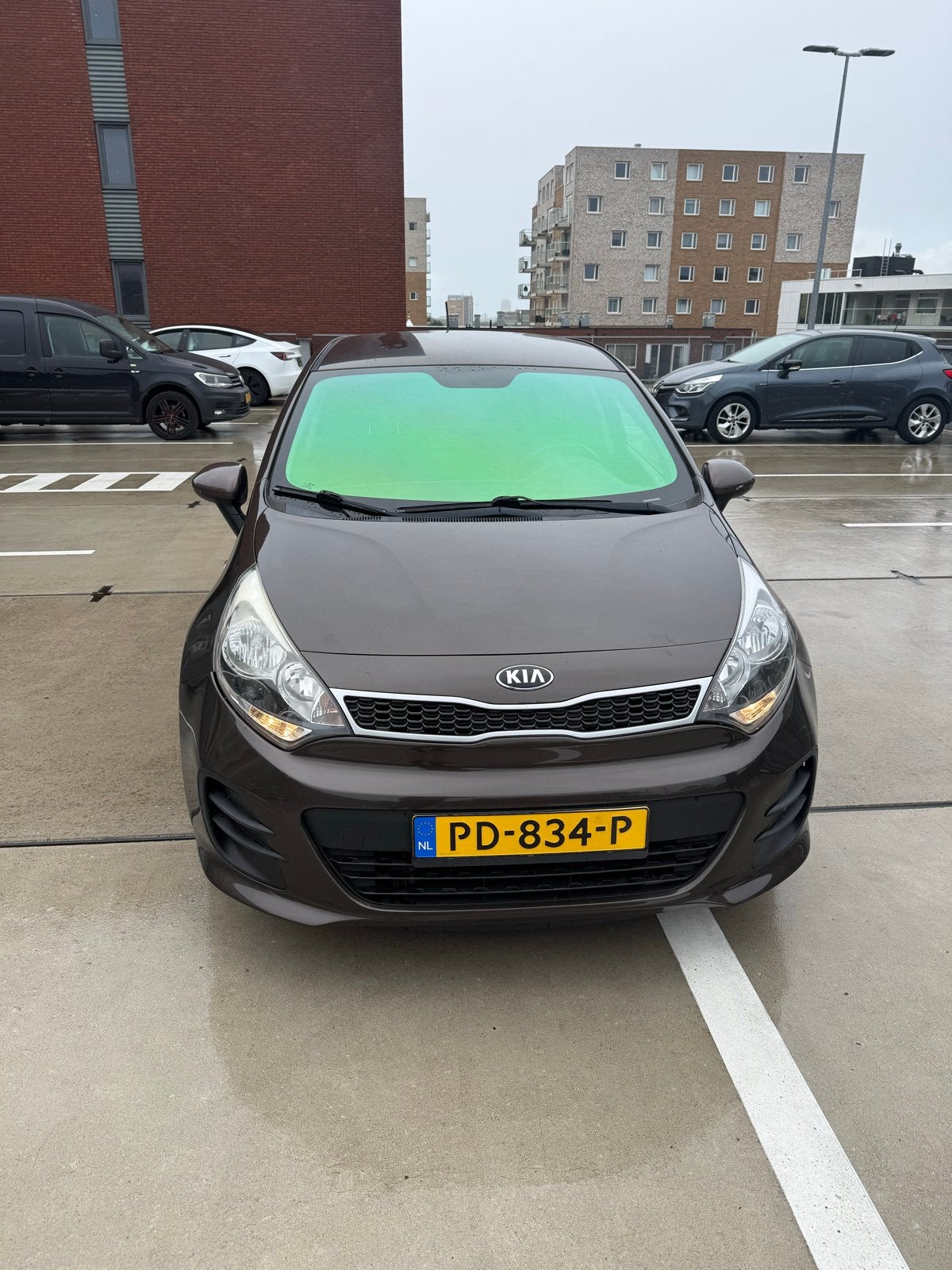 Kia Rio 1.2 I 5DRS 2015 Bruin, Auto's, 450 kg, 40 €/maand, 4 cilinders, Bruin