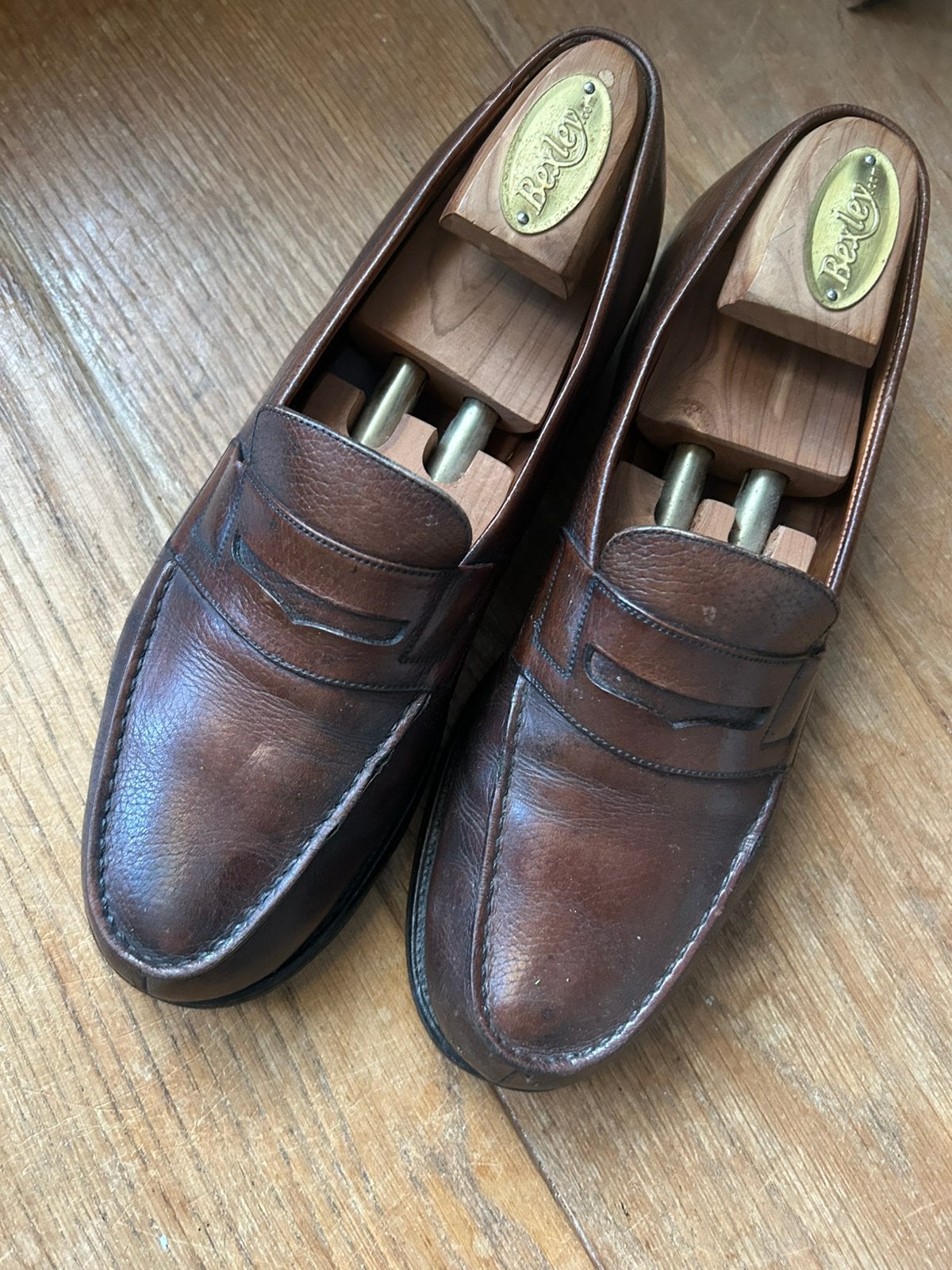 Mooie weston loafers 180 met schoenspanners, Loafers, Bruin, Ophalen of Verzenden, Gedragen
