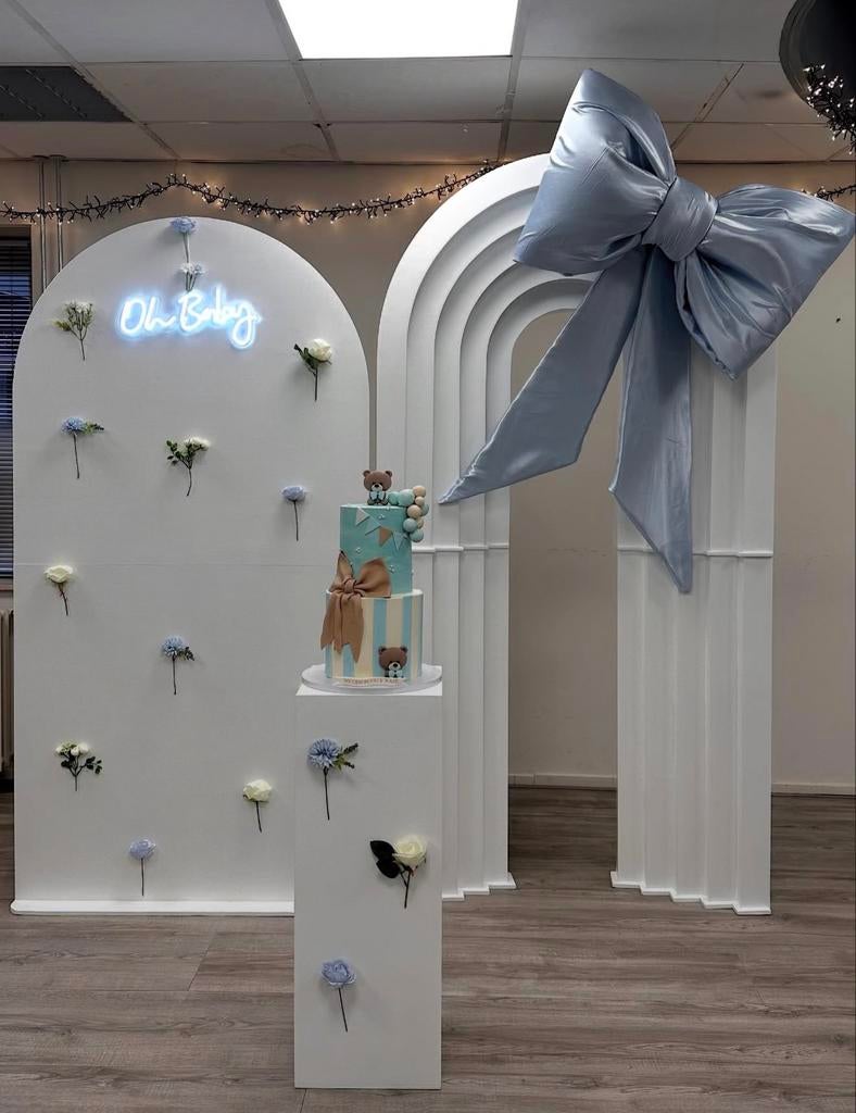 Backdrops / decoratie naar keus, Hobby en Vrije tijd, Feestartikelen, Ophalen of Verzenden, Nieuw, Versiering, Geboorte of Huwelijk