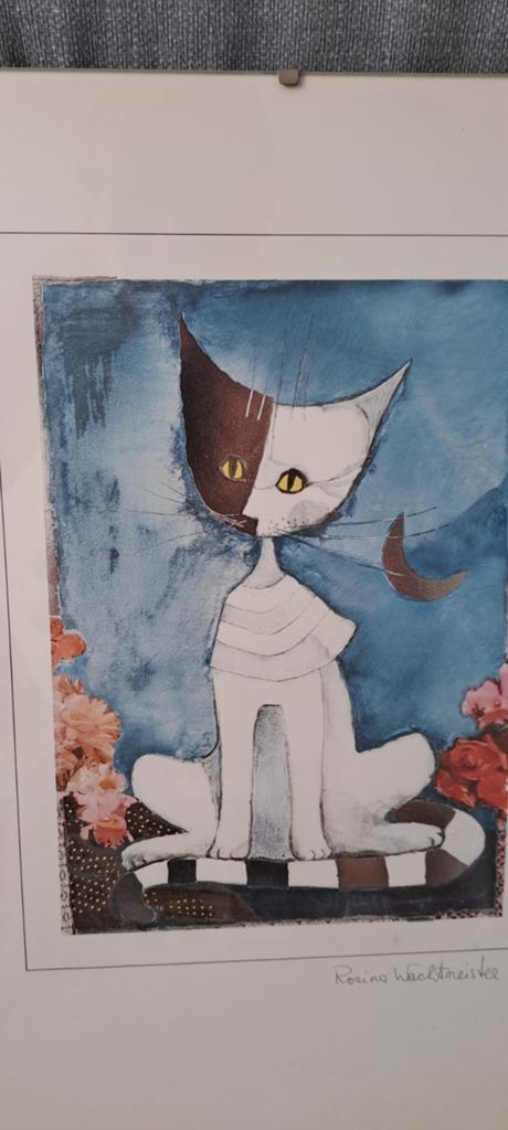 De Witte kat van Rosia Wachtmeister, Antiek en Kunst, Ophalen of Verzenden