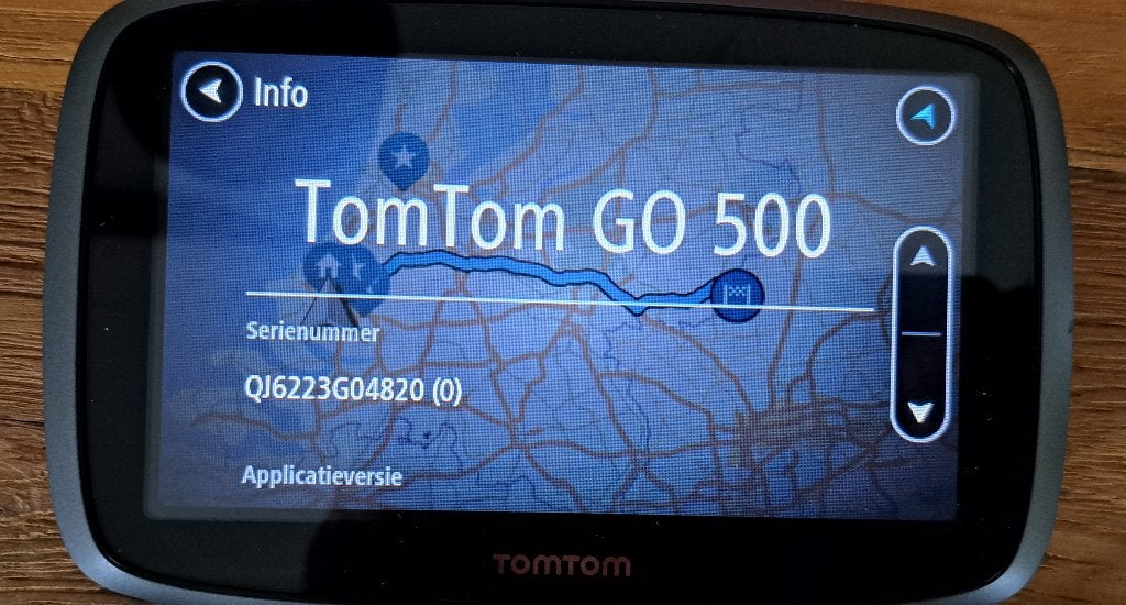 TomTom GO500 Europa Lifetime maps, Auto diversen, Ophalen, Zo goed als nieuw