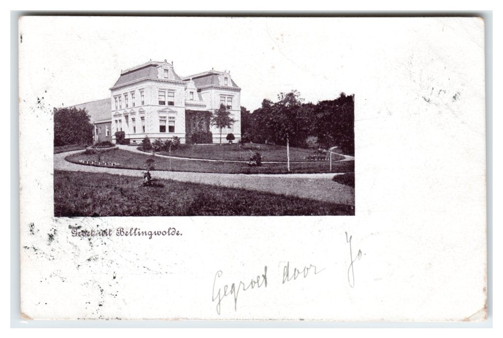 Bellingwolde, Groet uit Bellingwolde, Ophalen of Verzenden, Voor 1920, Gelopen, Groningen