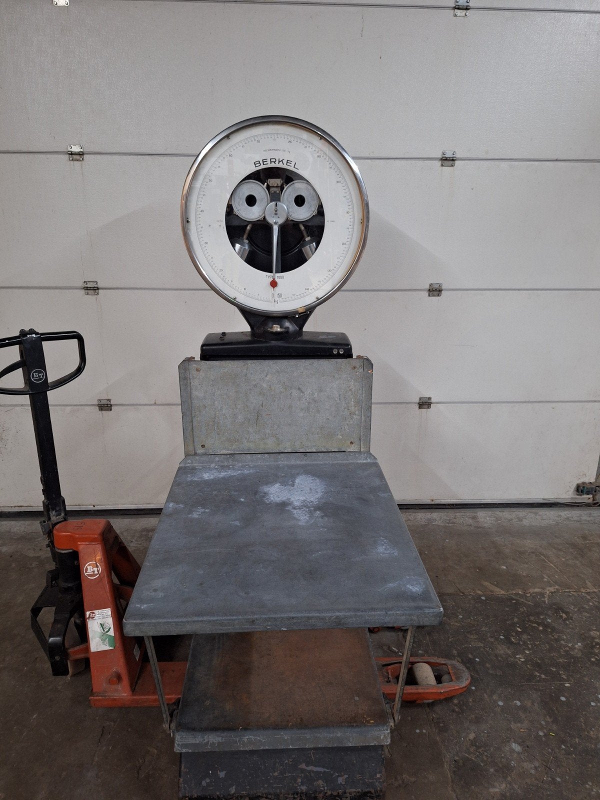 Berkel Weegschaal Type 1000 - 150 kg, Doe-het-zelf en Verbouw, Weegschalen, Ophalen, Gebruikt, Vloerweegschaal, 100 tot 200 kg