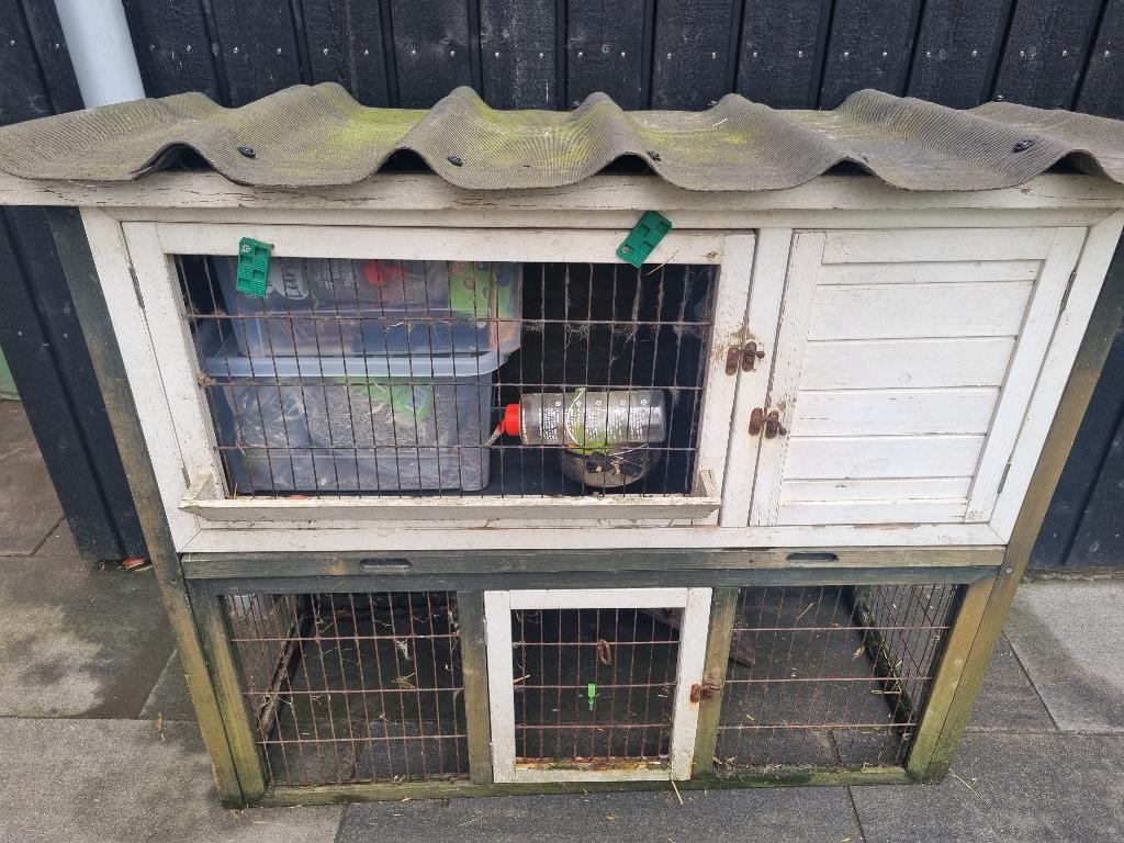Konijnenhok, Dieren en Toebehoren, Ophalen, 90 cm of meer, Konijn, Hok
