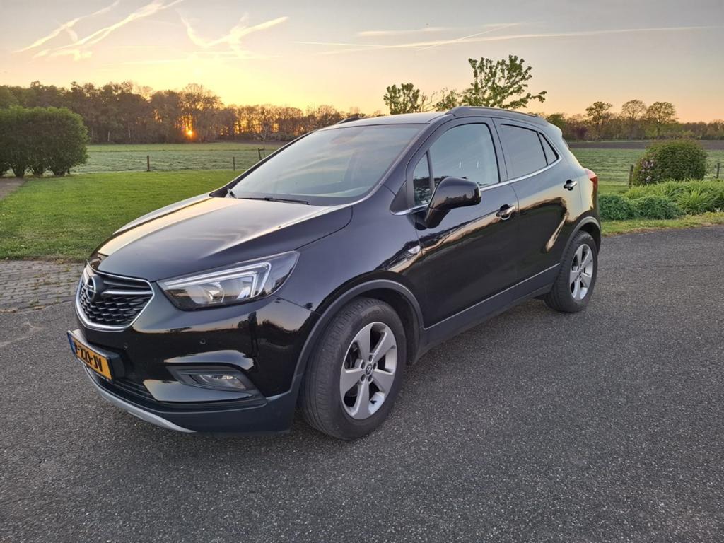 Opel MokkaX 1.4 Turbo 140pk 2017 Zwart, Auto's, Opel, Voorwielaandrijving, Stof, Zwart, Zwart