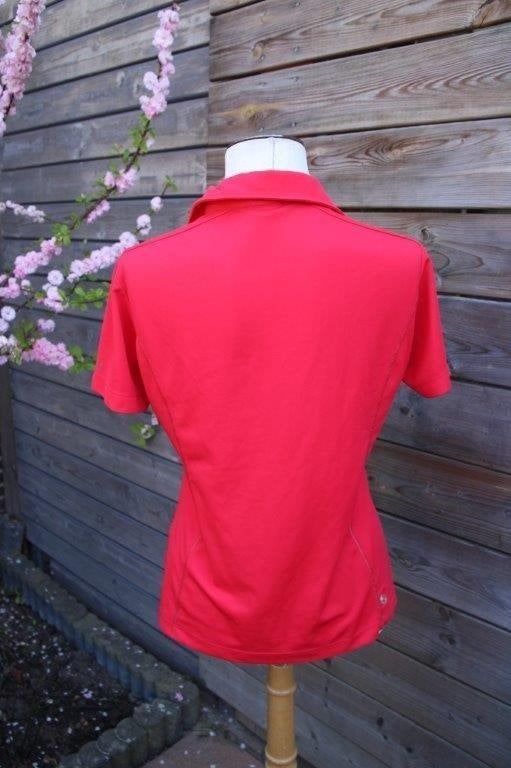 Poloshirt rood Anky mt L Vaste prijs, Maat 42/44 (L), Ophalen of Verzenden, Zo goed als nieuw, Korte mouw