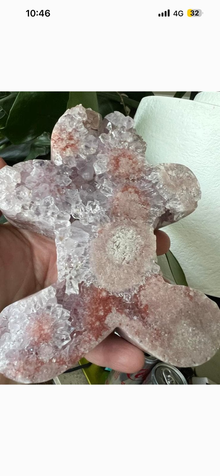 Georgous Pink Amethyst Cookie Monster Double sided(2 left), Ophalen of Verzenden