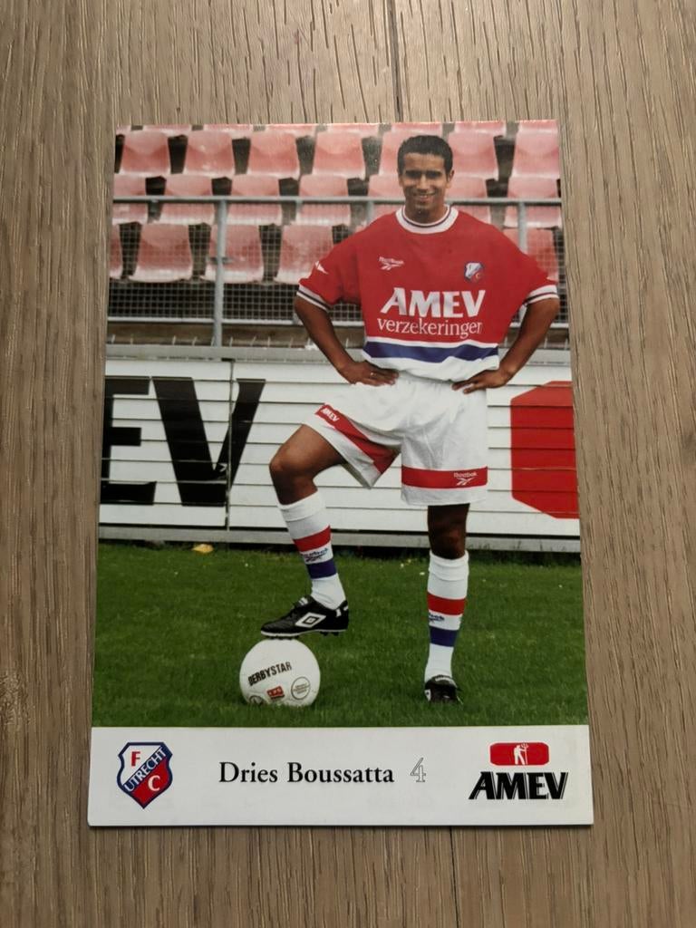 Dries Boussatta - FC Utrecht Spelerskaart, Ophalen of Verzenden, F.C. Utrecht, Spelerskaart
