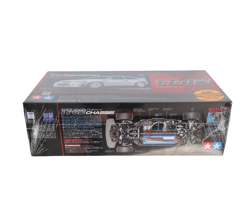 Tamiya 58691 1/10 R/C 1998 Ford Escort Custom (TT-02), Elektro, Verzenden, Nieuw, Schaal 1:10