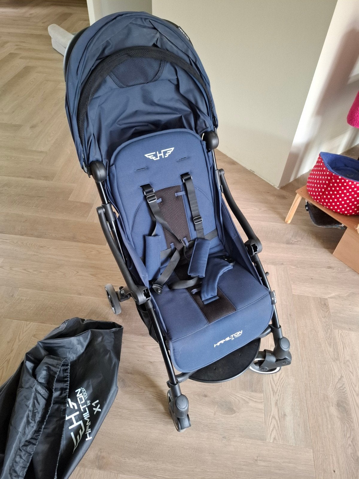 Hamilton X1 Buggy met regenhoes, Ophalen, Gebruikt, Kinderwagen, Overige merken