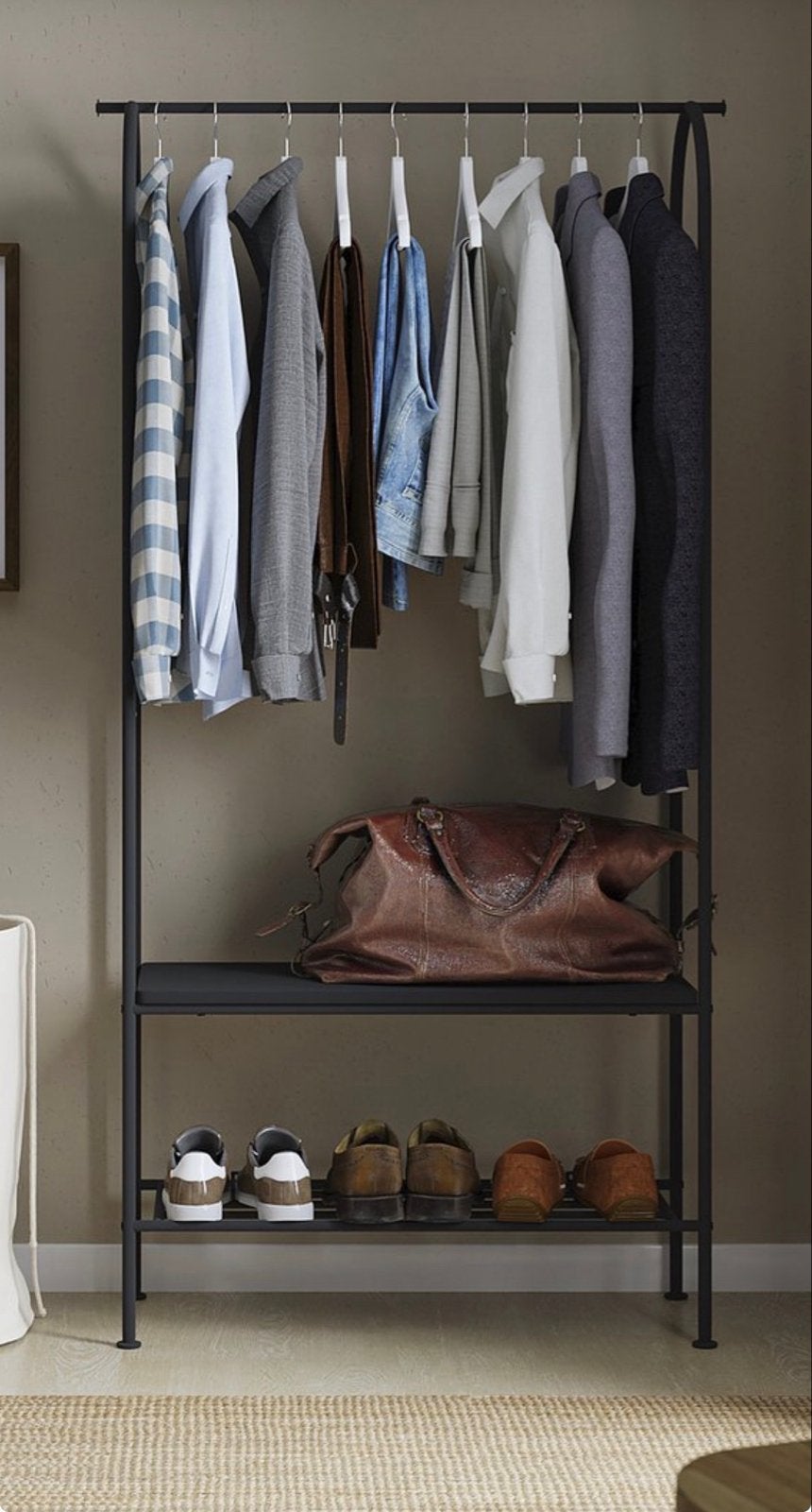 Zo goed als nieuwe kapstok IKEA, Huis en Inrichting, Woonaccessoires | Kapstokken, Ophalen, Zo goed als nieuw, Metaal, Staande kapstok