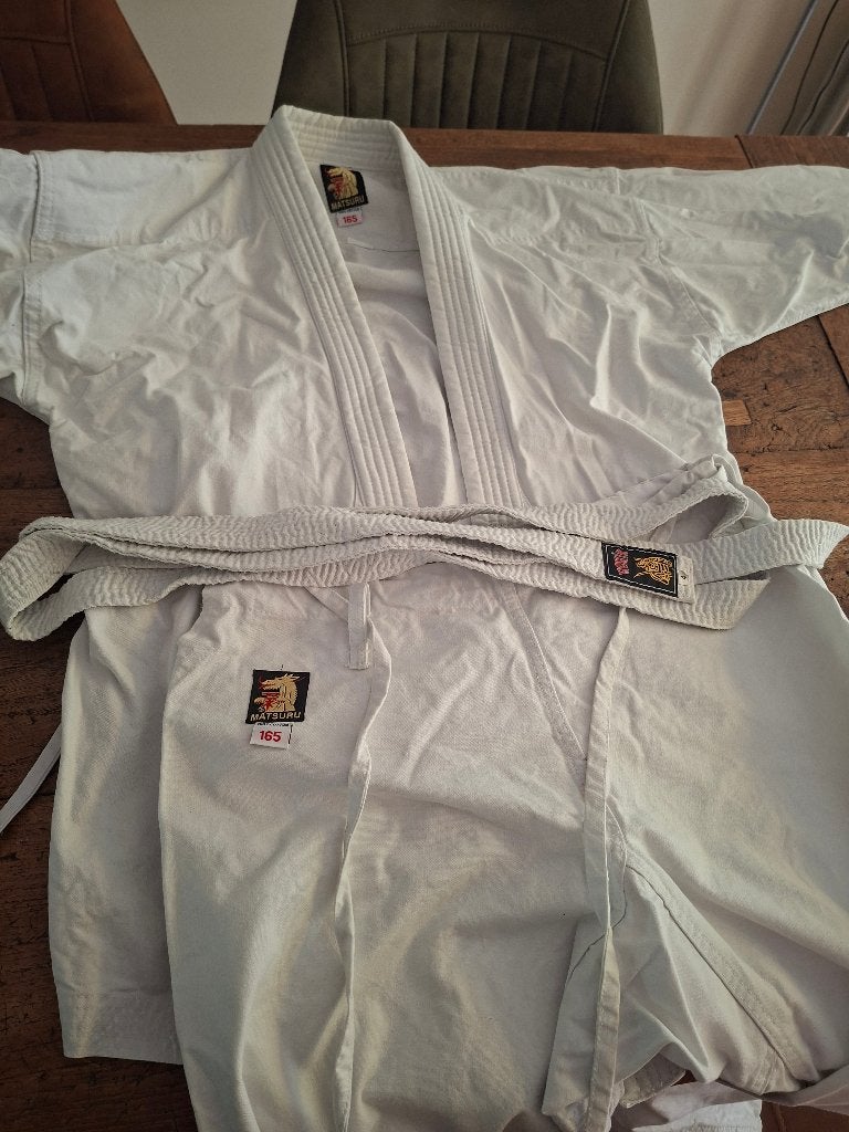 Judopak Matsuru maat 165, Maat S, Ophalen of Verzenden, Zo goed als nieuw, Judo