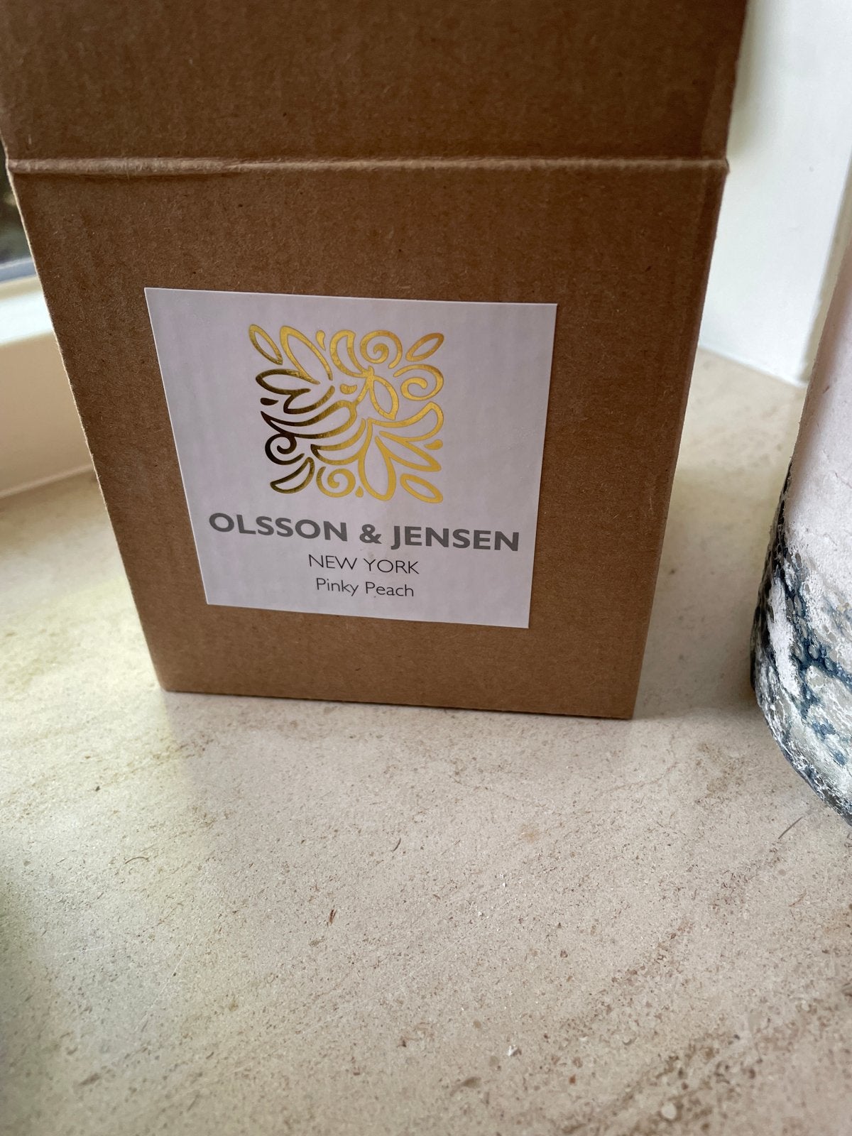 Olsson & Jensen New York Pinky Peach Geurkaars, Overige merken, Nieuw, Ophalen of Verzenden, Glas
