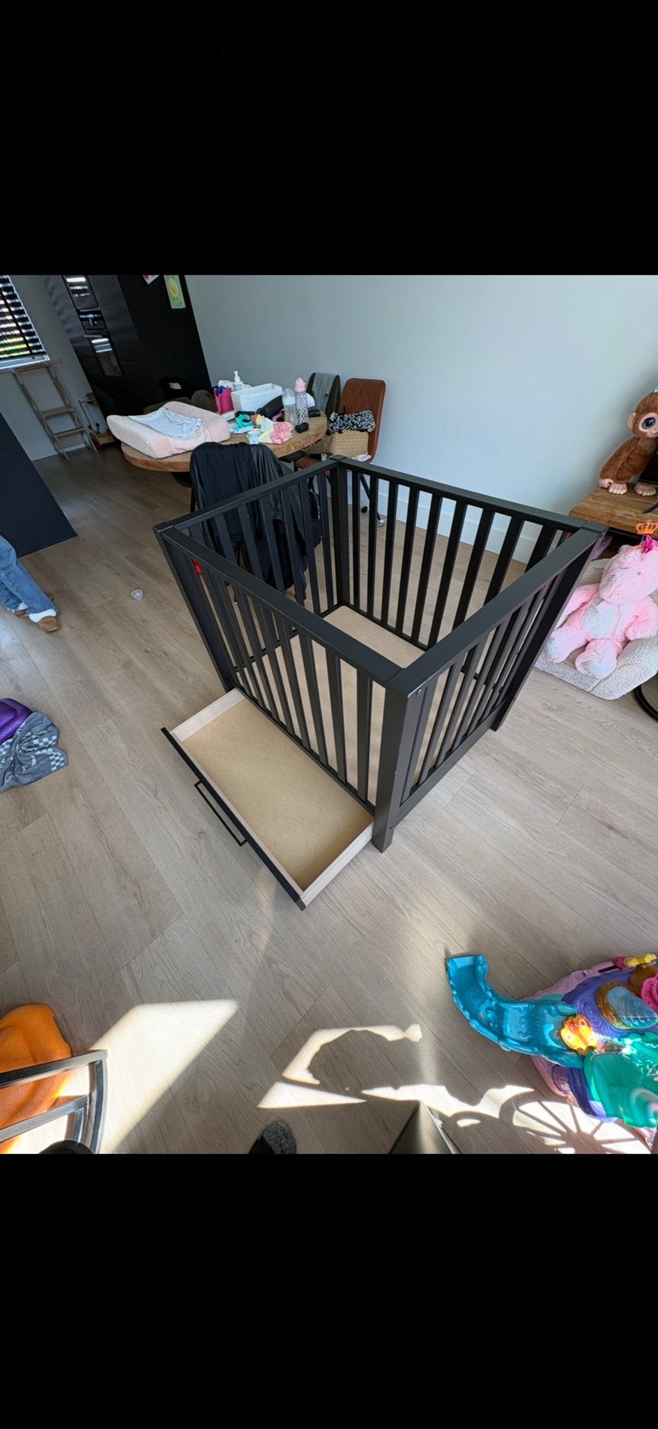 Europe Baby Casper Box Met Lade II Mat Zwart, Ophalen of Verzenden, Gebruikt, Vierkant, Lade