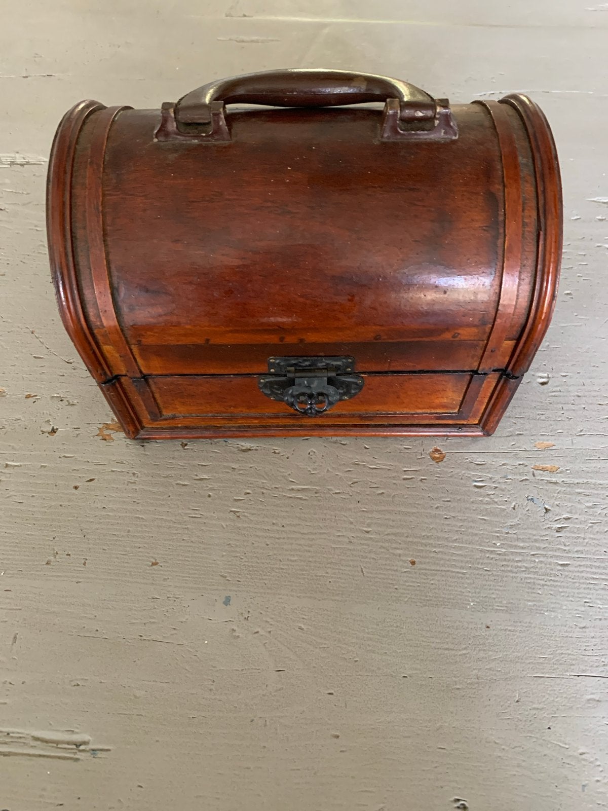 houten kistje met handvat, Huis en Inrichting, Ophalen, Minder dan 50 cm, Gebruikt, Minder dan 50 cm